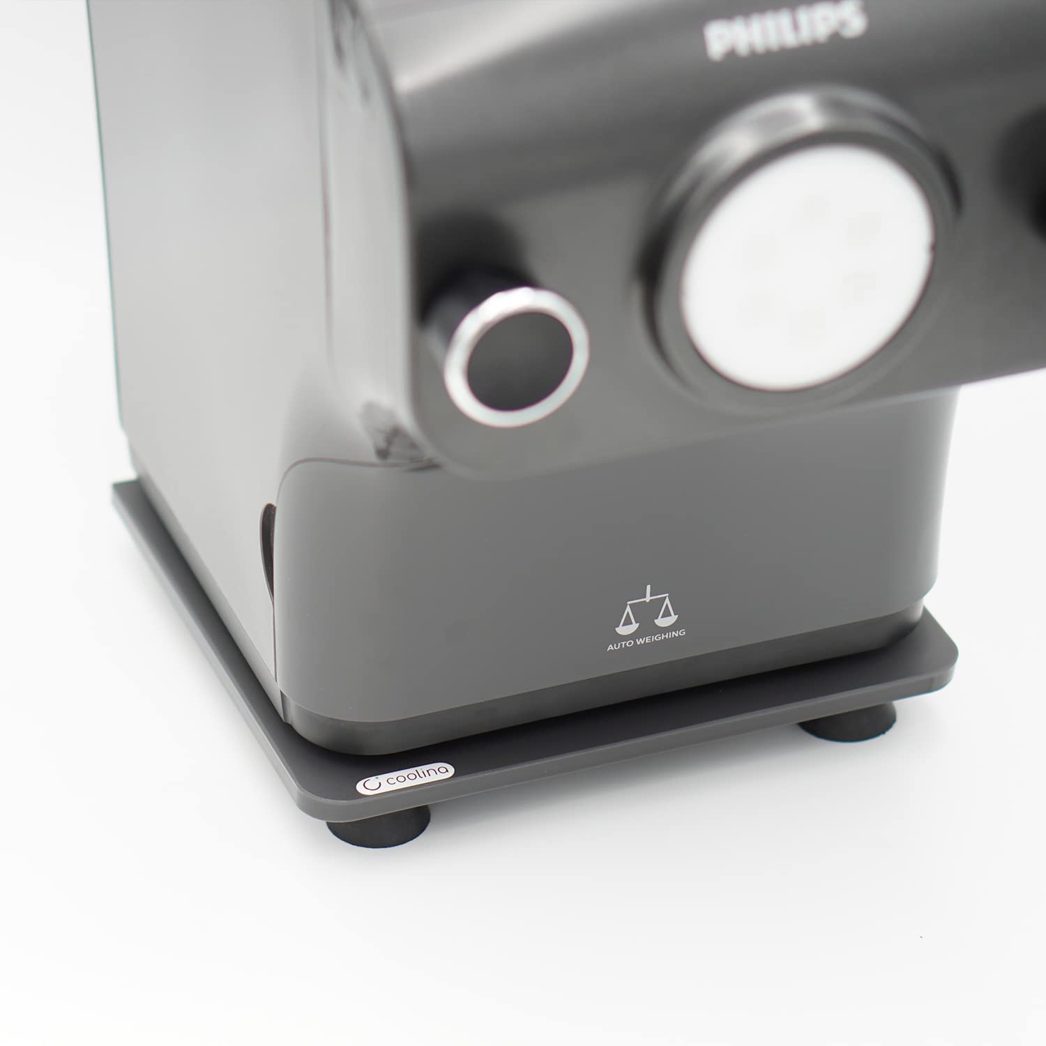 coolina Premium Sliding Board Rolling Board Glider Slider Suitable for Philips Pasta Maker Avance Acrylic (Anthracite)