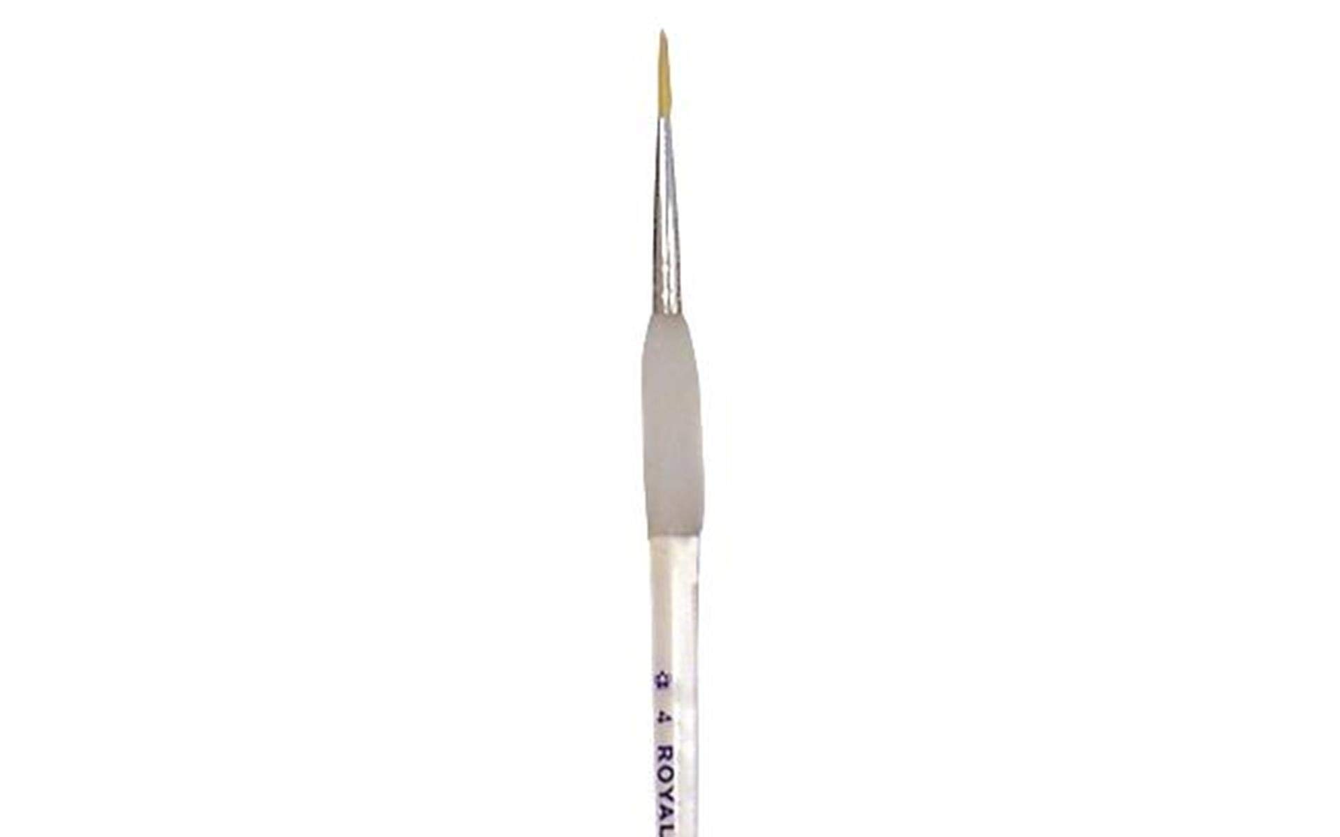 Royal & Langnickel Size 4 Royal Brush Soft Grip Gold Taklon Artist's Short Liner Sg595-4 Paintbrush