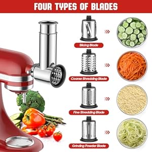 Meat grinder stainless steel slicer shredder attachment for kitchenaid stand mixer meat grinder for kitchenaid mixer with sausage stuffer tubes cheese grater attachment for kitchenaid stand mixer  urban country home decor