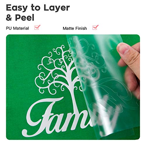 Dysania Silver Heat Transfer Vinyl Bundle- 10 Pack 12"X12"Sheets Silver Htv Vinyl, Silver Iron On Vinyl For T-Shirt, Htv For Iron On Fabrics T-Shirts #TOP3