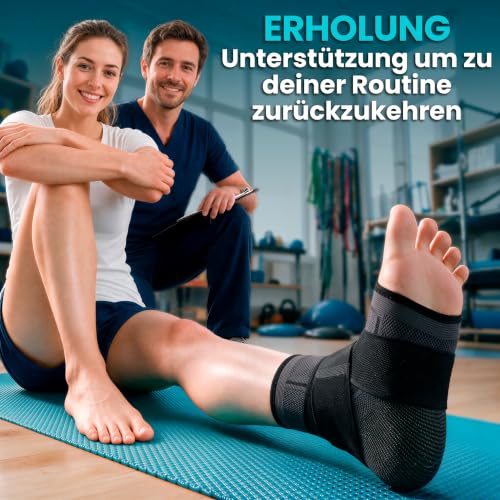 NativoDex Sprunggelenkbandage, Knöchelbandage, Fußbandage für Achillessehne – Ansicht 4