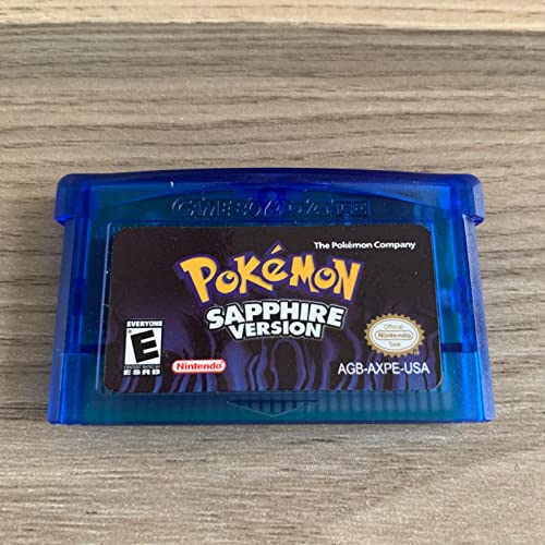 Inglês Jogos de Game Boy Advance GBA Pokemon Clássico Série RUBY/EMERALD/FOLHA VERDE/SAPPHIRE/VERMEL