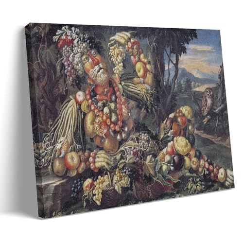 Toile Arcimboldo L'Automne, decoration murale originale pour sublimer votre salle a manger
