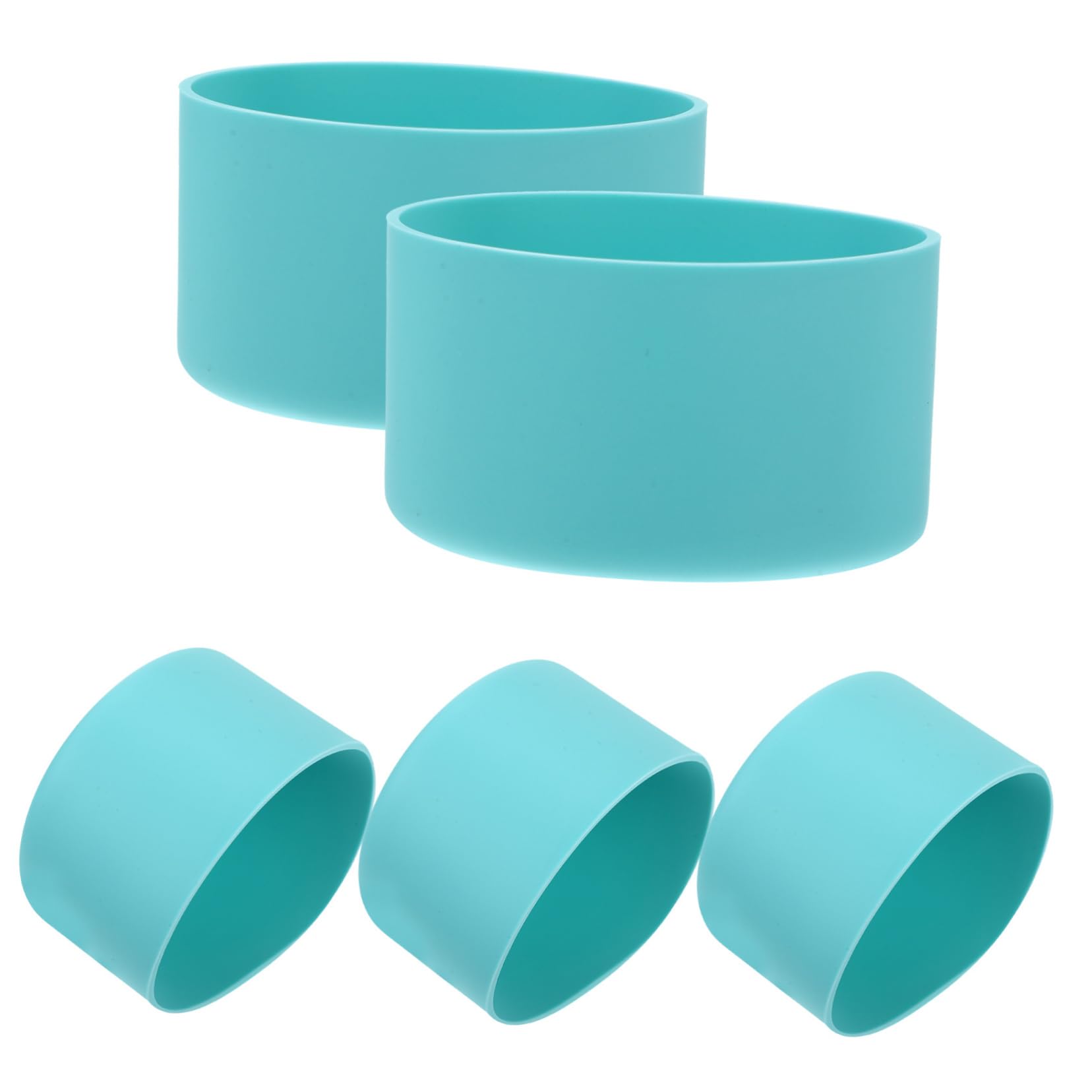 20 Piezas De Funda De Silicona Para Botella De Agua Funda De Botella De Silicona Bota De Para a De Agua Protector De Fondo De a De Cubierta De