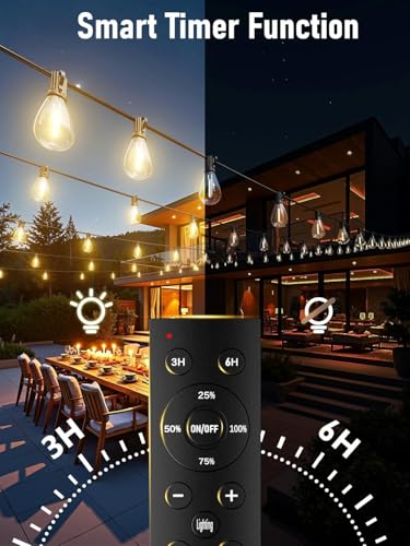 38% Off 100FT LED Outdoor String Lights with Remote - $25.99 - Image 6