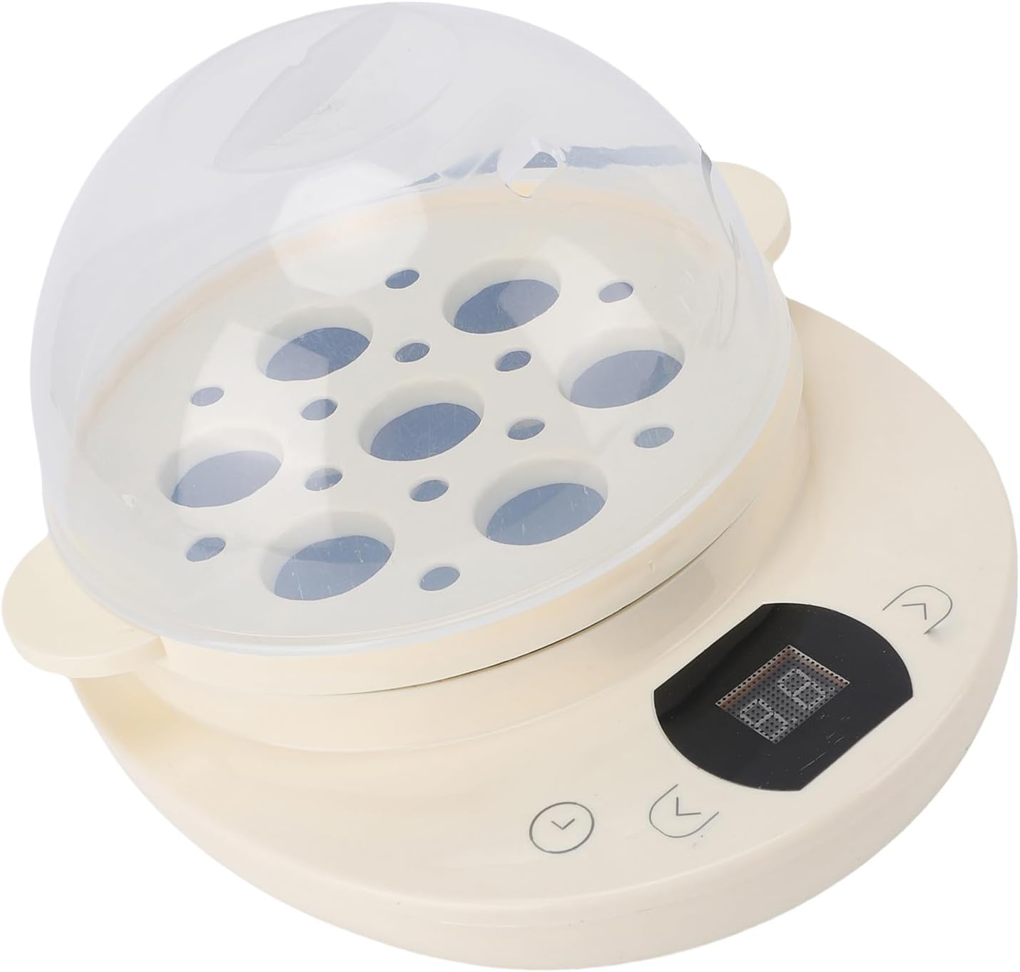 Zerodis Egg Steamer 7 Capacity Rapid Heating Automatic Shut Off Steamer for Hard Soft Boiled Eggs Vegetable 450W with Measuring Cup for Cooking Egg Cooker, Compact Cooker