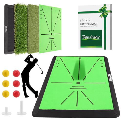 Golf Hitting Mat – Golf Pratice Mat with Longer Swing...
