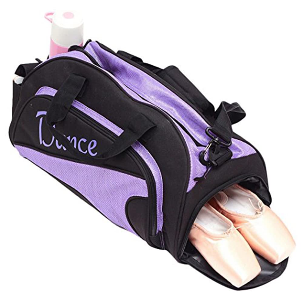 Tanztasche für Mädchen, Sport, Turnbeutel für Damen, Yoga-Tasche, Übernachtungstaschen für Mädchen, Wochenendtaschen, violett, Medium