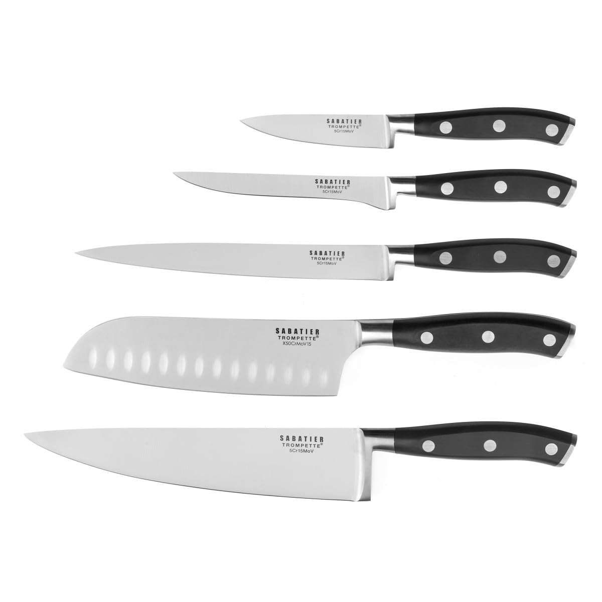 SABATIER TROMPETTE Vulcano - Set 5 couteaux de cuisine