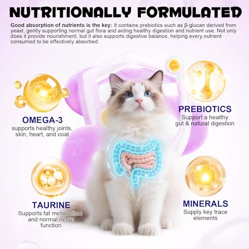 Suppléments Multivitaminiques 15-en-1 À Mâcher pour Chat Et Chatons - Snacks Naturels Et Sains pour Traiter, La Taurine pour L'Intestin, Le Cœur, La Peau Et Le Manteau (Poulet Pendant 30 Jours) – Image 6