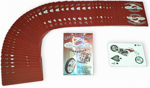 US Playing Card Company - Pokerkarten - Bicycle Rot Orange County Choppers