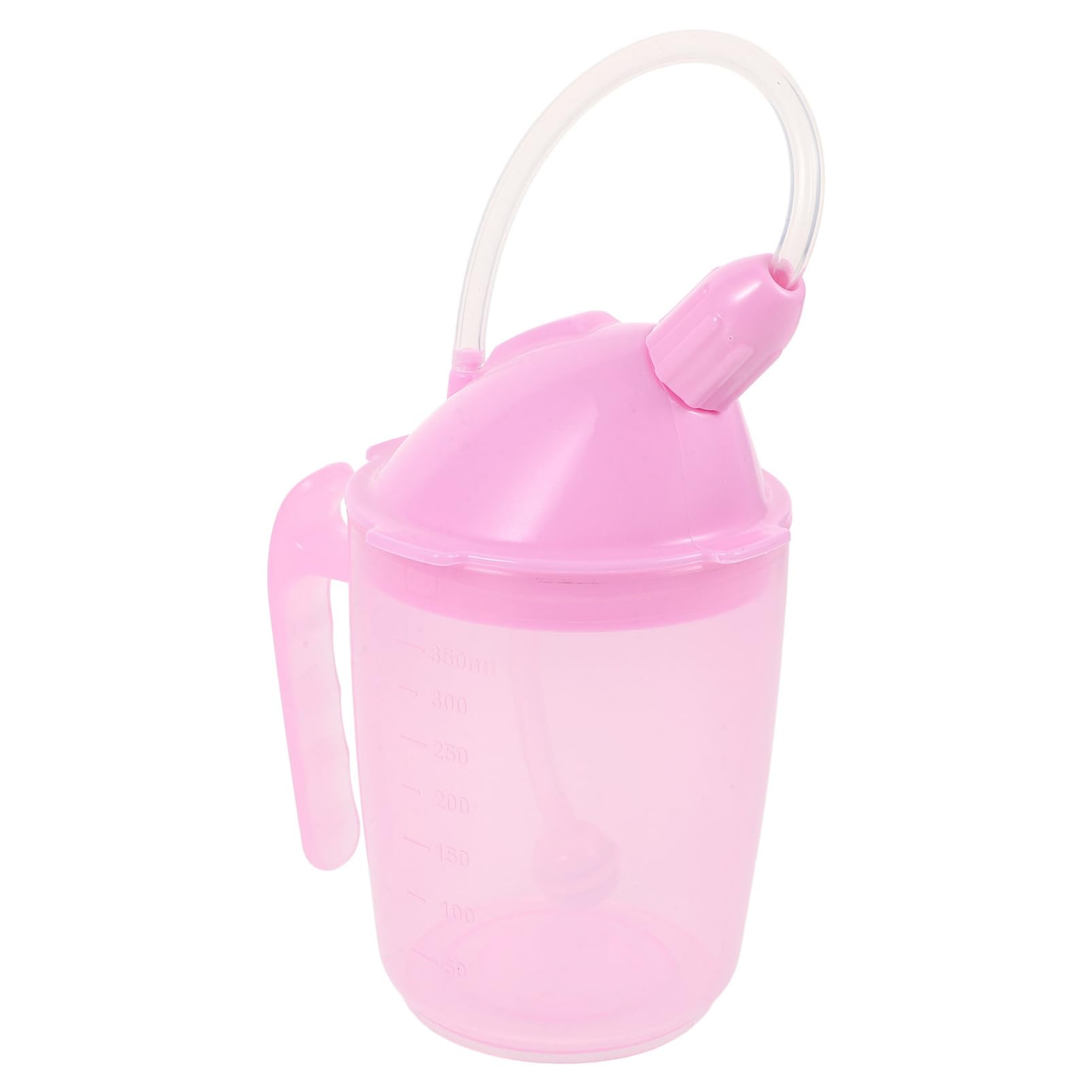 Vaso de Alimentación con Tapa Antirrobo y Pajita para Pacientes Encamados Adultos Mayores y Embarazadas Diseño Prueba de Fugas Capacidad Moderada para Beber Cómodo y Seguro