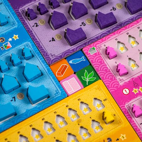 Image of Synapses Games | Yokohama | Strategy Board Game | Worker Placement Set in Japan | 2 to 4 Players | 90 Minutes | Ages 14+
