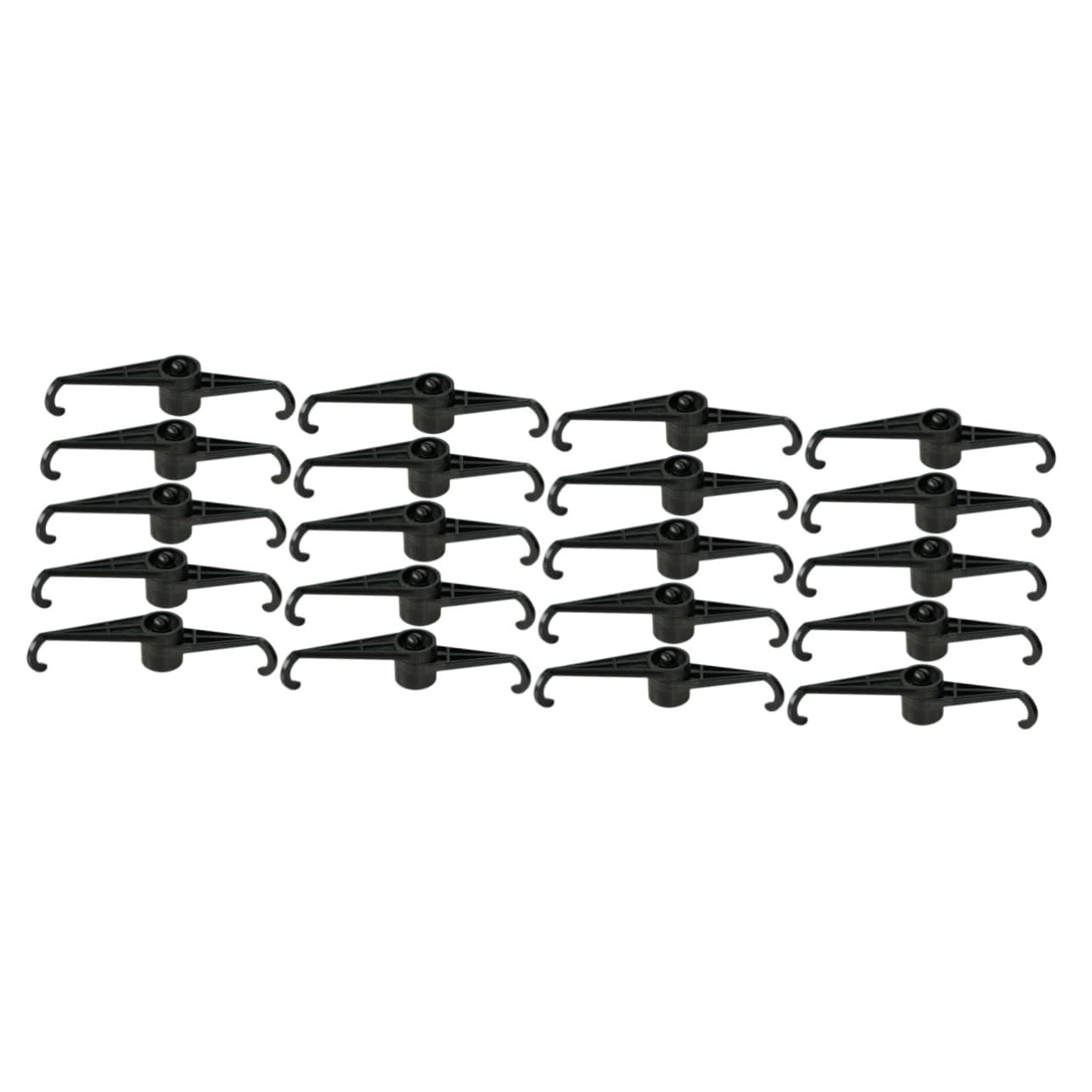 BESPORTBLE 4 Sätze Wachsen Pflanzenband Spaliere Unterstützung Gitter Gartenwerkzeuge Pflanzenclips Pflanzenaufzucht Gartenbieger Clips Für Den Innenbereich Anlage Plastik Black 5 Stück * 4