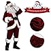 Produktbild C-Oral Weihnachtsmann Nikolauskostüm Kostüm für Herren, 6 teilliges Weihnachten Santa Claus Kostüm