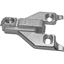 Blum 175L6600.22x10S 0 mm Die Cast Screw on Face Frame Mounting Plate, Nickel Finish Pack of 10