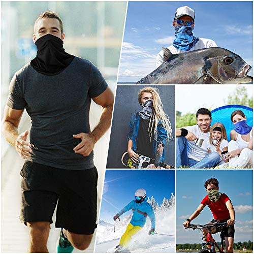 image for ONESING 6 Pcs Neck Gaiter for Men Cooling Neck Gaiter Face Cover Sun U