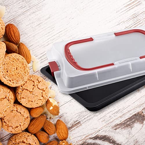 Dr. Oetker 1012 Backblech 3in1 mit Transporthaube, Ofenblech zum Backen, Aufbewahren und Transportieren, als Pizza… - Image 3