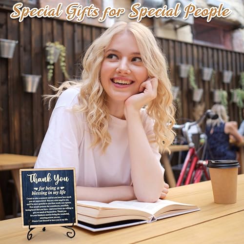 ONDTOM-Thank-You-Gifts-for-Women-Men-Friends-Mom-Thank-You-for-Being-A-Blessing-in-My-Life-Wooden-Plaque-with-Stand-Thanksgiving-Day-Gifts-for-Family-Member-Desk-Decor-E03 ONDTOM Thank You Gifts for Women Men Friends Mom Thank You for Being A Blessing in My Life Wooden Plaque with Stand Thanksgiving Day Gifts for Family Member Desk Decor E03