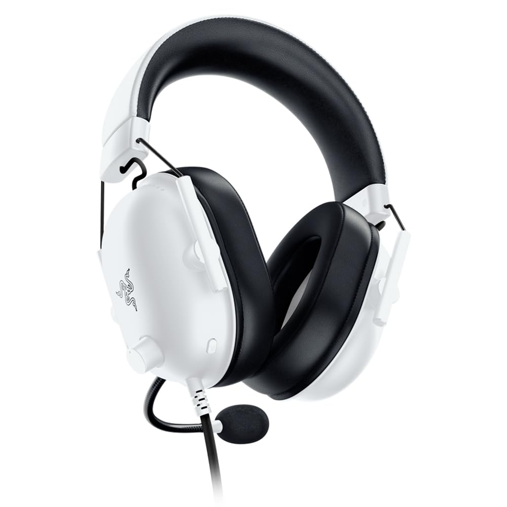 Headset Razer Blackshark V2 X Com Fio Mercury Branco