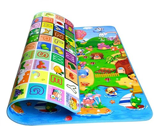 Glive's Polyester Pongee Baby Play Matt Floor Mat (150 x 180 cm)