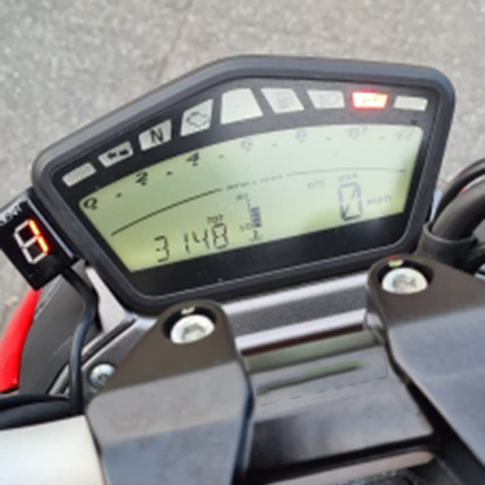 Genérico Indicador de velocidad digital LED a prueba de agua para Ducati Cafe Racer Monster 696 795 796 797 821 1100 1200 S R Scrambler Supersport Superbike Streetfighter Hyper motard