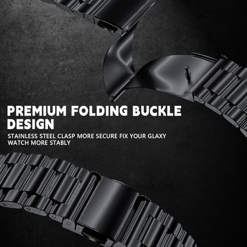 HAYONLIY Stainless Steel Straps Compatible for Google Pixel Watch 3 (45mm), Adjustable Metal Business No Gap Band for Men - Image 2