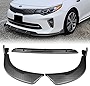 Q1-Tech Front Bumper Lip fit for compatible with 2016-2018 Kia Optima SX/SXL/S Model Only, Front Bumper Lip Spoiler Air Chin Body Kit Splitter Painted Carbon Fiber ABS, 2017 (STP-Style)
