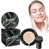 Pilzkopf Luftkissen, Make Up Pilz Luftkissen BB Creme CC Creme Foundation Air Cushion Foundation CC Creme, BB Creme Make Up Concealer für Alle Haut Make-up, Primer Langlebig (ivory)