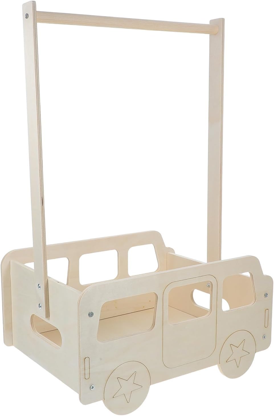 Wooden PET Wardrobe Closet with Hanging Rod for Small Dog Clothes