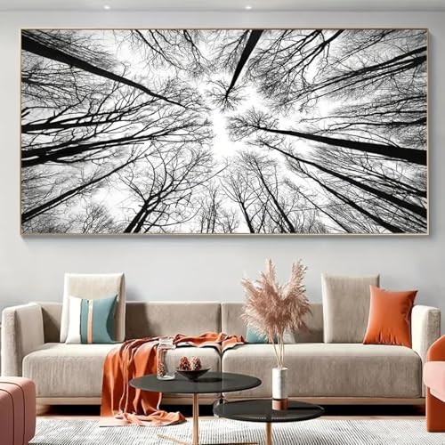 Affiches murales paysage forestier 75x150cm pour grand mur vide