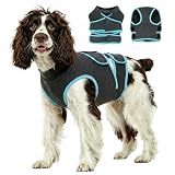 Kuoser Hundemantel Beruhigungsweste Hund,Beruhigende Weste für Hunde,Grau M
