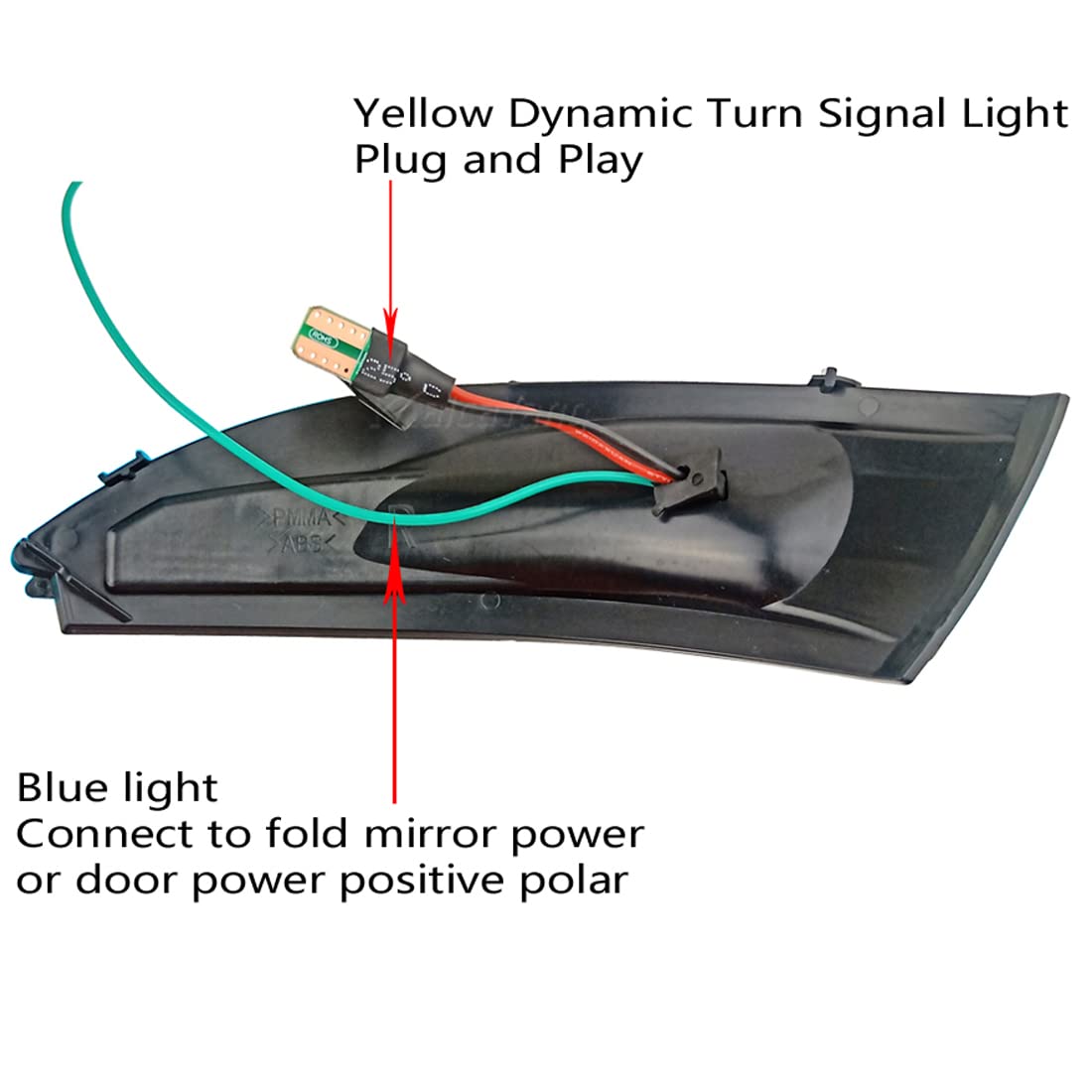Dynamiczny w??czony kierunkowskaz lusterko wsteczne przydymione soczewki kierunkowskaz kierunkowskaz LED Turn Singal migacz kompatybilny z Renault Clio IV Lutecia Captur