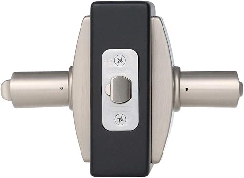 Miniatura 114 de Schlage Latitude F10 LAT 622 CEN Manija de paso con roseta Century, para pasillo y armario, negro mate Mate negro