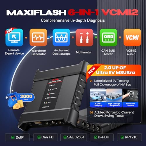 Autel MaxiSys Ultra S2 AI Scanner, 2026 UltraS2 Top Intelligent Scan Tool, Up of MS919 S2 MSUltra EV, 6IN1 VCMI2, Multi-Point DVI, Topology 3.0, Motor Truspeed, 48+ Service, EV Tests, 3K+ Active Tests - Image 7