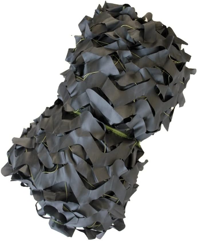 Heavy Duty Black Camo Netting, Outdoor Hunting Military Camouflage Net Blinds, Durable Truck Cargo Camo Netting, for Car-Covering