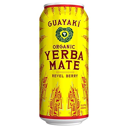 Guayaki Yerba Mate, Revel Berry, Organic Clean Energy Drink, 15.5 Ounce Cans, 150Mg Caffeine #TOP2
