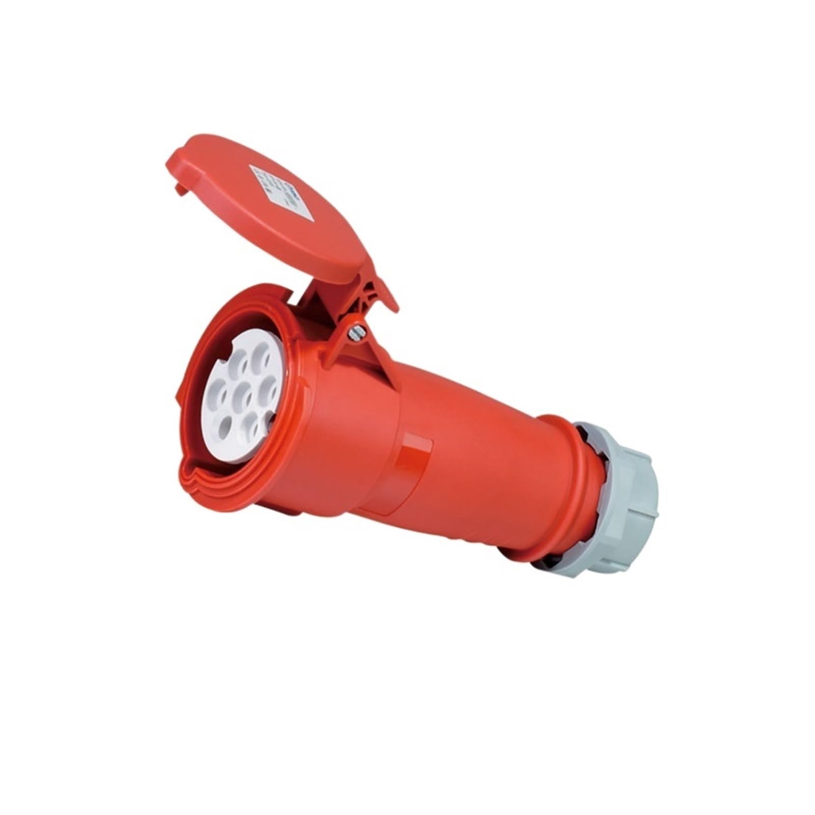 Enchufe y Toma de aviación Industrial trifásico IP44 CEE 7P 16A 32A, Resistente al Agua Polvo, con Interfaz for máquina Aceite 7 Orificios, 400 | Multicolor,16A