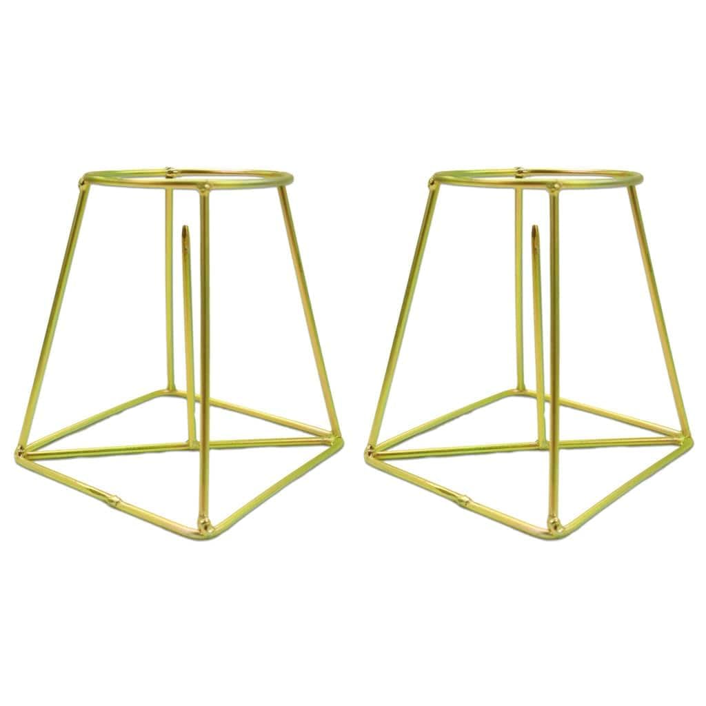 TrustBasket Banana Stand/Holder for Pooja - Gold (Set of 2), Metal