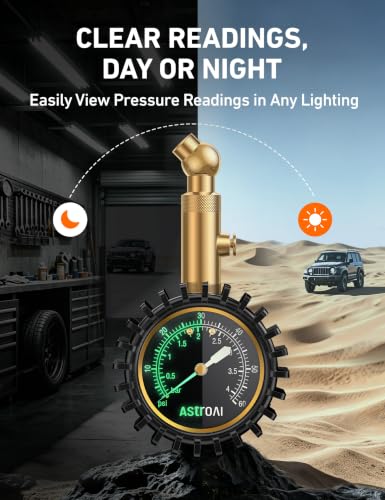 Image of AstroAI A1 Tire Pressure Gauge Battery-Free for Cars, SUVs & Motorcycles