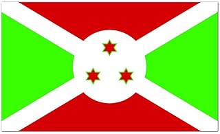 Republic of Burundi Country Pride Flag Full Color - Vinyl Decal for 13" Laptop