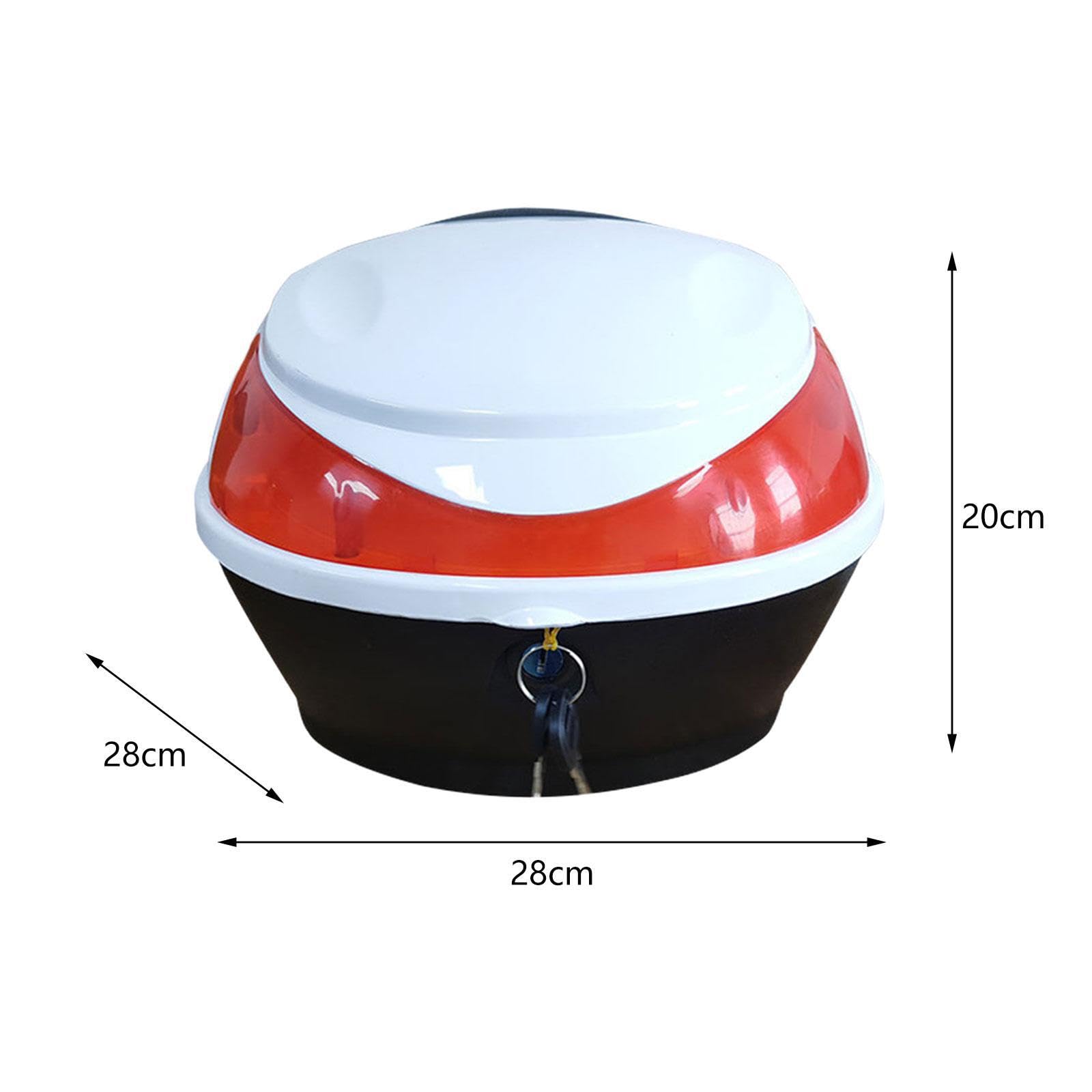 Baúl trasero para motocicleta, fácil de instalar, con amplia capacidad para guardar ropa y refrigerios durante los viajes. Baúl pequeño para motocicleta eléctrica, Estilo C