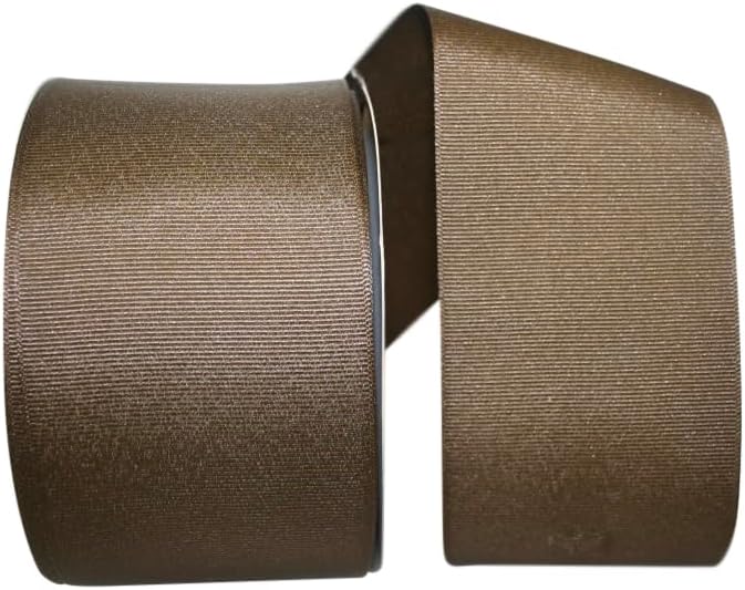 Reliant Ribbon Grosgrain Texture Ribbon, 3 Inch X 50 Yards, Brown