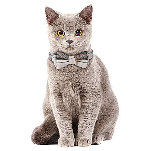 Faleela Breakaway Cat Collar With Bells - 2 Pack Cat Collar With Bells, Cat Collars With Bandana, Accessories For Pet Collars, Adjustable For Cats And Small Dogs #TOP4