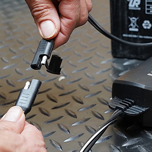 Schumacher Wm-12 Cable Connector For Battery Chargers And Maintainers - With Quick-Connect Ring Terminal , Black #TOP5
