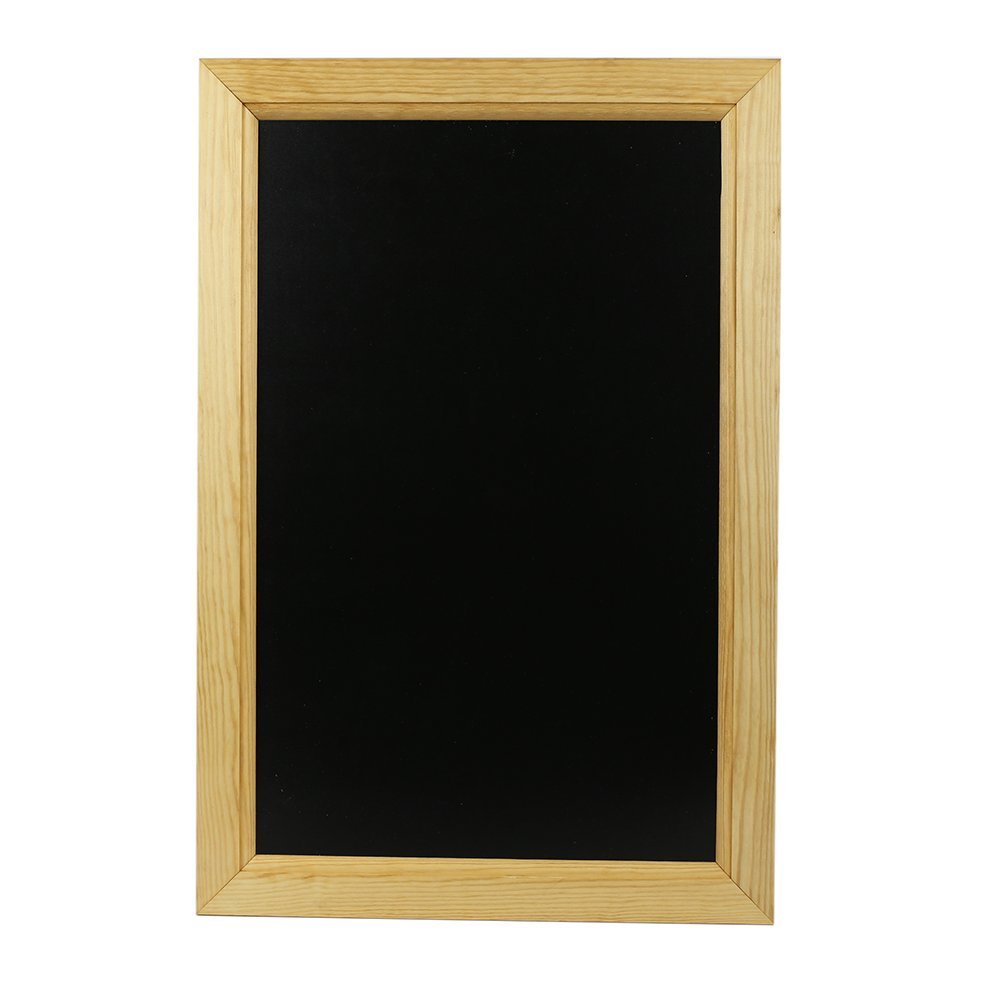 Chalkboards UK WC102 Framed Blackboard, Wood, Black, A2, 625 x 450 mm