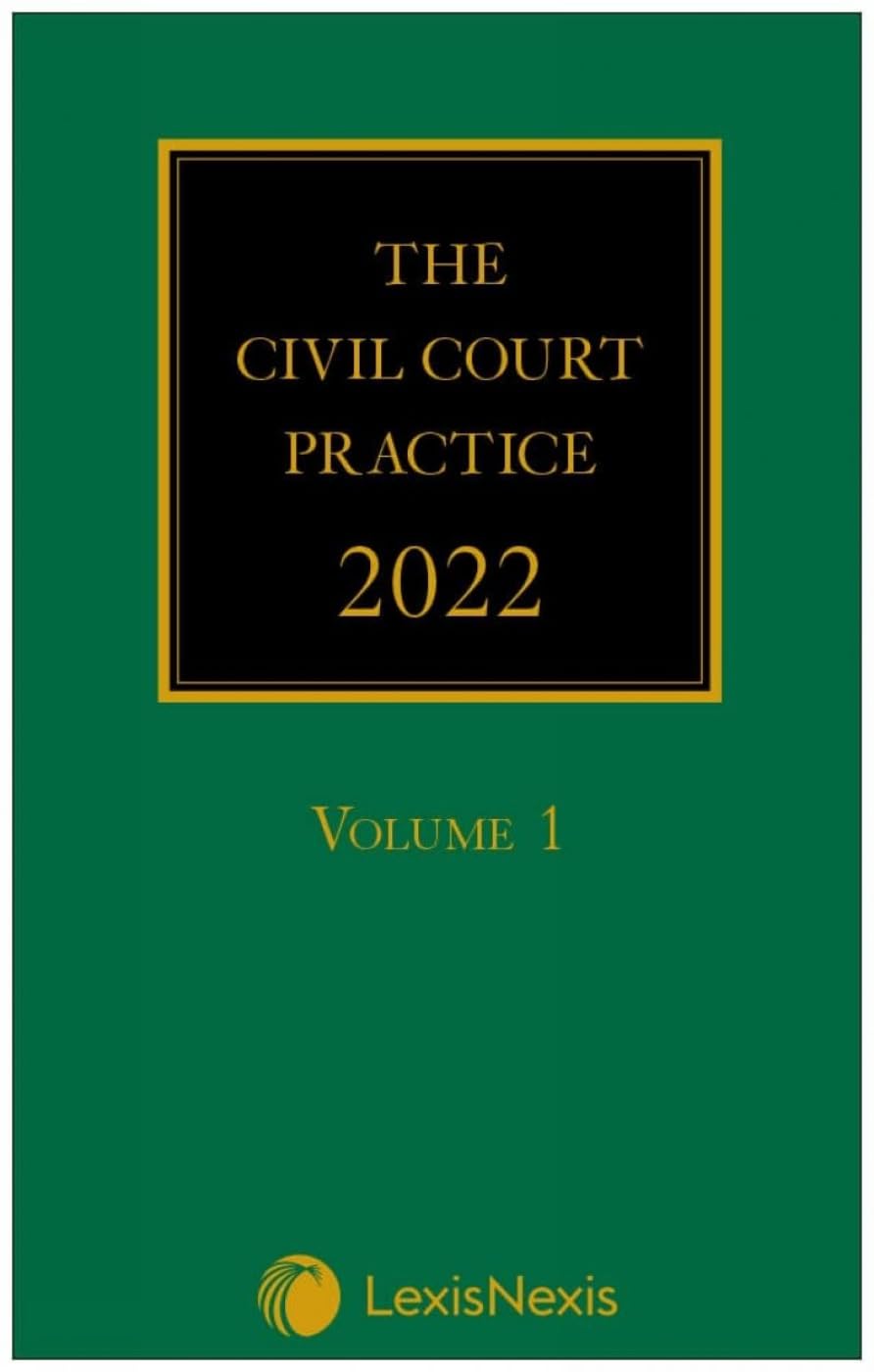 The Civil Court Practice 2022: (The Green Book): Amazon.co.uk: Thompson ...