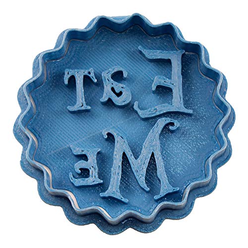 Cuticuter Eat Me Alice in Wonderland koekjesuitsteker, blauw, 8 x 7 x 1,5 cm