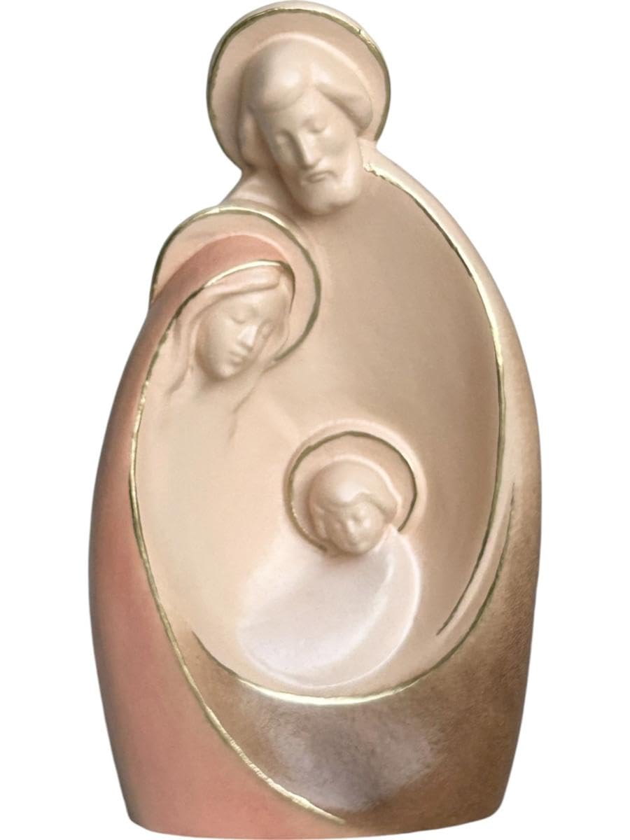 Dolfi | Nativity in Maple Wood 14 cm | Hand-Coloured Wood in Val Gardena | Nativity Figure