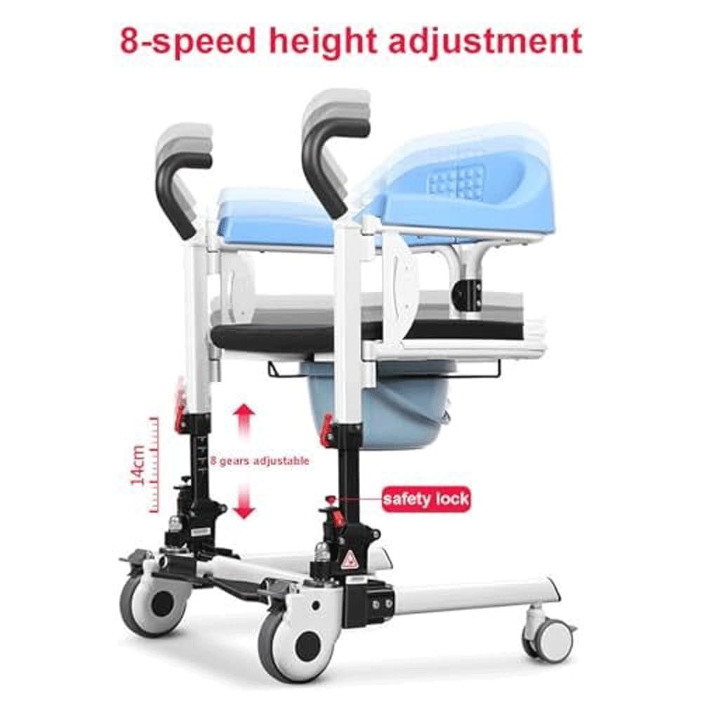 Ascensore pieghevole per trasferimento letto per anziani e disabili, aiuto per la mobilità per assistenza domiciliare, facile spostamento del paziente